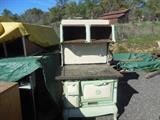 Old wood burning stove