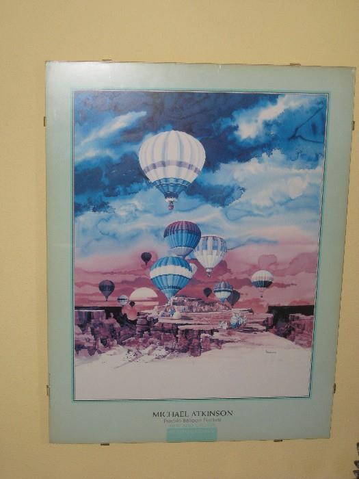 Balloon festival framed posters and art