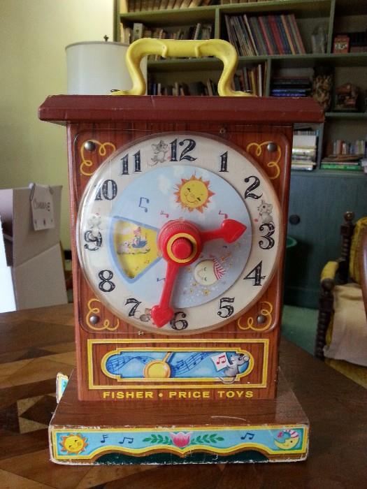 Vintage Fisher Price toy clock
