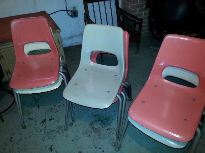 Midcentury childrens chairs by Brunswick