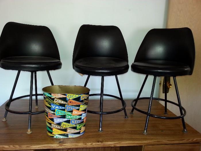 4 Childs swivel stools by Admiral Chrome