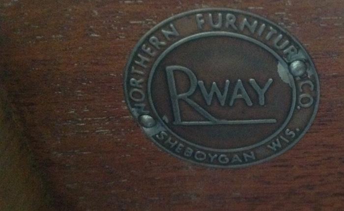Name Plate on Dining Room Furniture