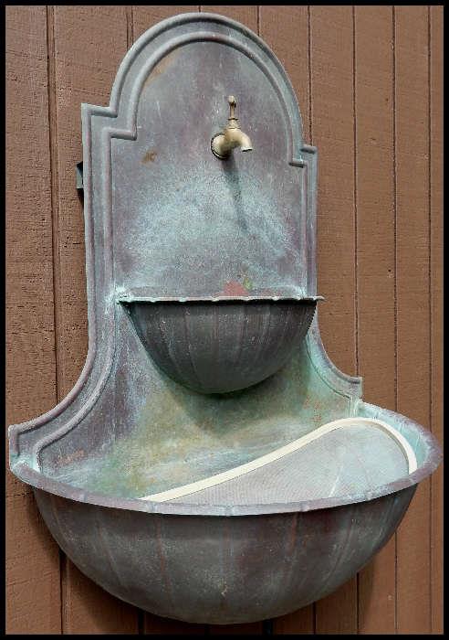 Outdoor water fountain