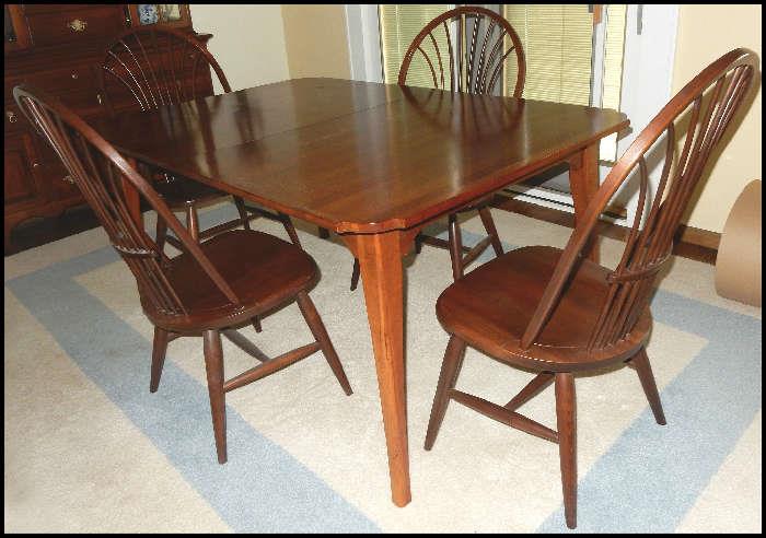 Dining room table with 6 chairs and area carpet 7.5' x 11'