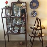 Antique etagere and pastry shelf!