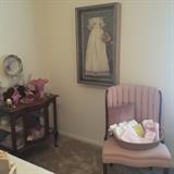 Antique framed doll dress.  