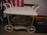 Plastic Tea Cart sides fold down/up