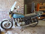Suzuki GS750 motorcycle, has been sitting in the garage since 2004