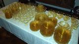 180 pieces of Lancaster JUBILEE elegant depression glassware in the yellow color, circa 1930s