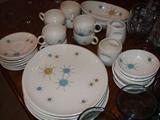 set of Franciscan Starburst china, with some serving pieces
