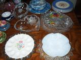 egg plates, fine crystal, etc