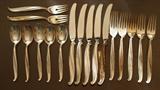 set of International Swan Lake sterling silver flatware
