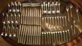 huge set of Reed and Barton stainless flatware