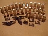 all of these military pieces are sterling silver