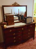 Mahogany dresser with mirror
