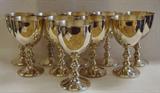 set of 10 Blackington goblets, about 50 yrs old