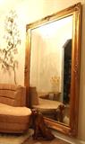6 foot mirror with gold frame