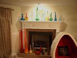 some of the many pieces of art glass
