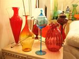art glass including Blenko, Italian, Empoli and more!