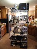some of the 100+ BRAND NEW kitchen appliances, mostly high end brands like Wolfgang Puck, etc.