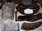 vintage purses and fur collars