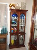 curio full of colored glass