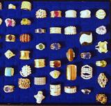 some of the many sterling silver rings