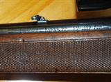 detail of Winchester model 88 Cal. 308 WIN, with Weaver scope.