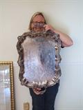 HUGE silverplate platter!