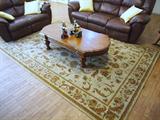 this rug was purchased about a week before Mr. Corley passed away, like new and PRETTY!
