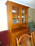 Tom Seely Solid Cherry Wood Hutch measures- 83"tall X 19" Deep X 50" Wide