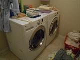 LG front loading washer and dryer - LIKE NEW!