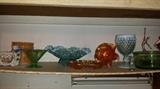Much glassware, figurines, china and pottery
