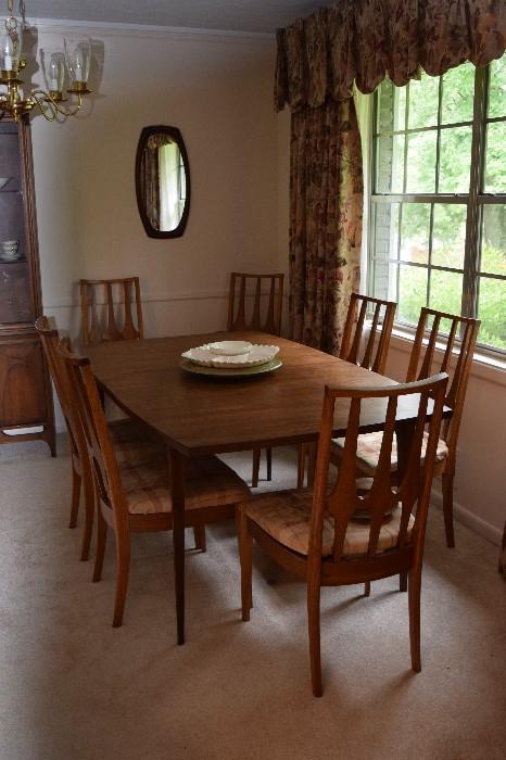 Broyhill Brasilia 1962 Dining Room Table & 8 Chairs