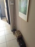 Fishing poles and tackle boxes 