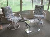 Swivel chair patio chairs     $20 each
