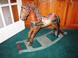 ANTIQUE ROCKING HORSE
