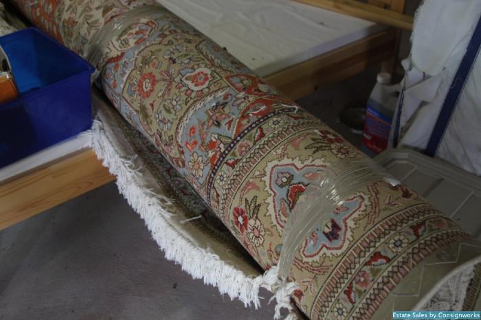 Large Persian rug, wool.