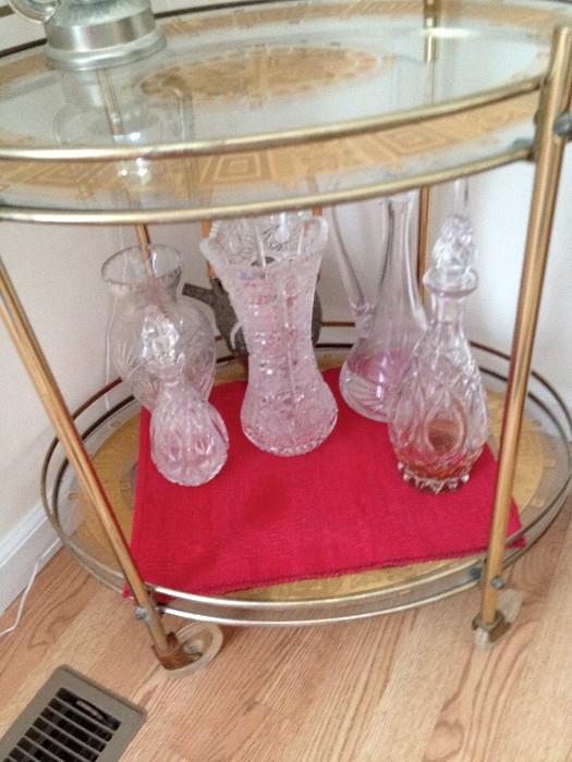 Nice Crystal Decanters and Cut Glass vases