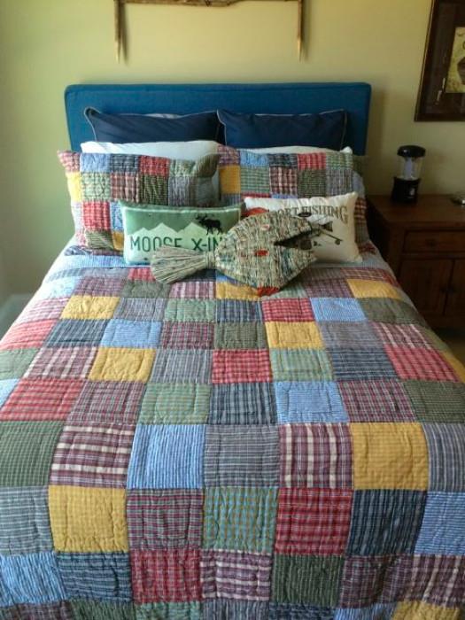 Full size quilt style comforter set