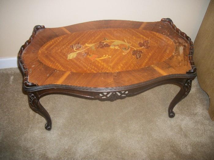 Vintage inlaid table