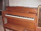 Story & Clark spinet piano with bench