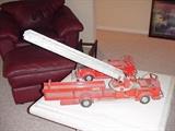 ALFCO ladder truck and pumper, 1950s