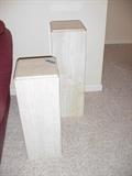 Travertine pedestals