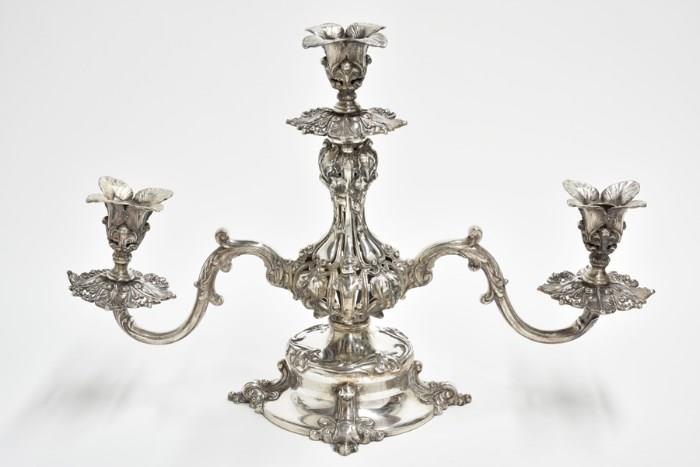 Lot 66: AN AMERICAN SILVER-PLATE EPERGNE, REED & BARTON