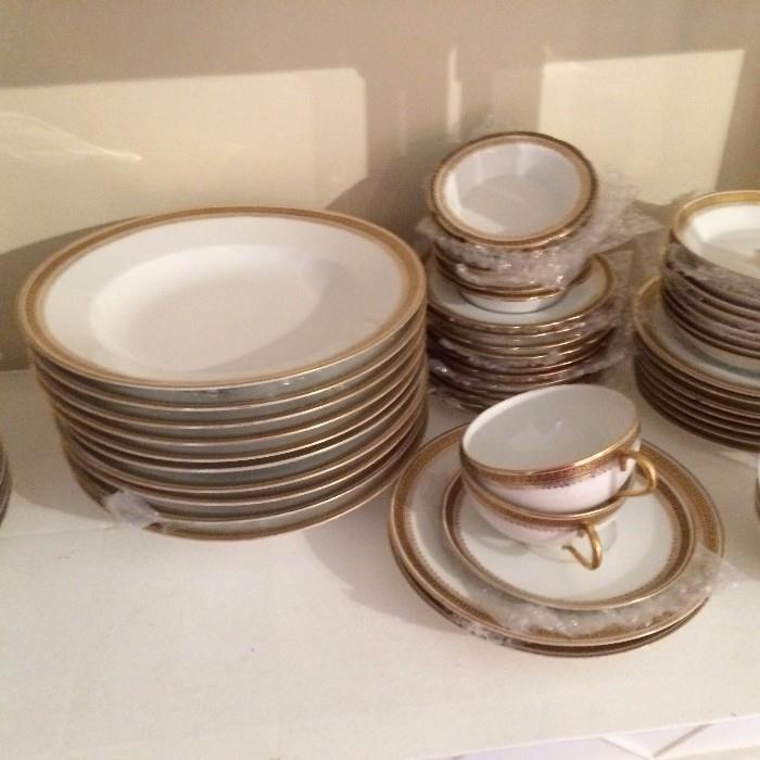 more of the 69 piece set of the Wm, Guerin Limoges dishes