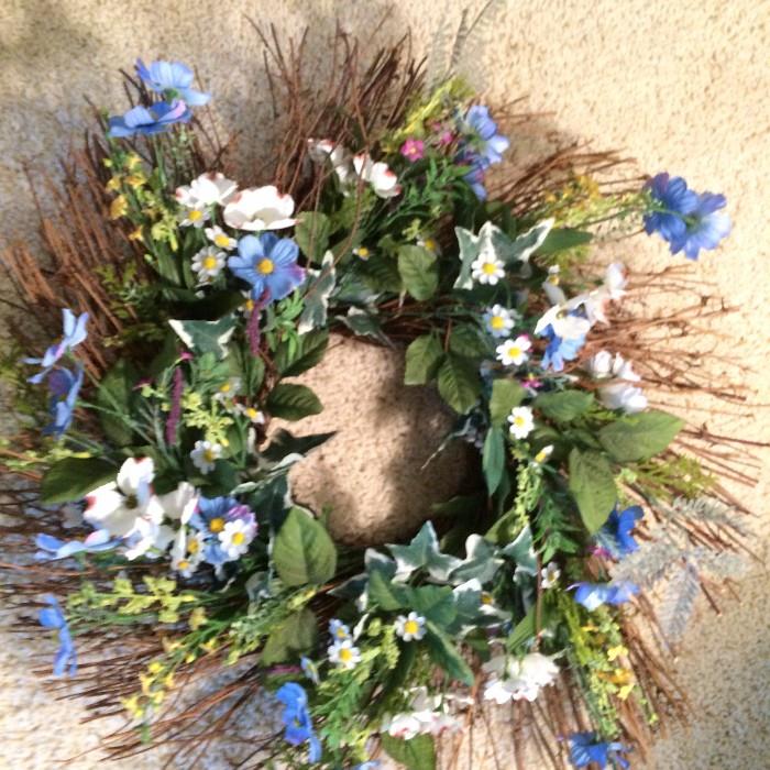 one of a number of wreaths