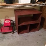 step stool and shelving