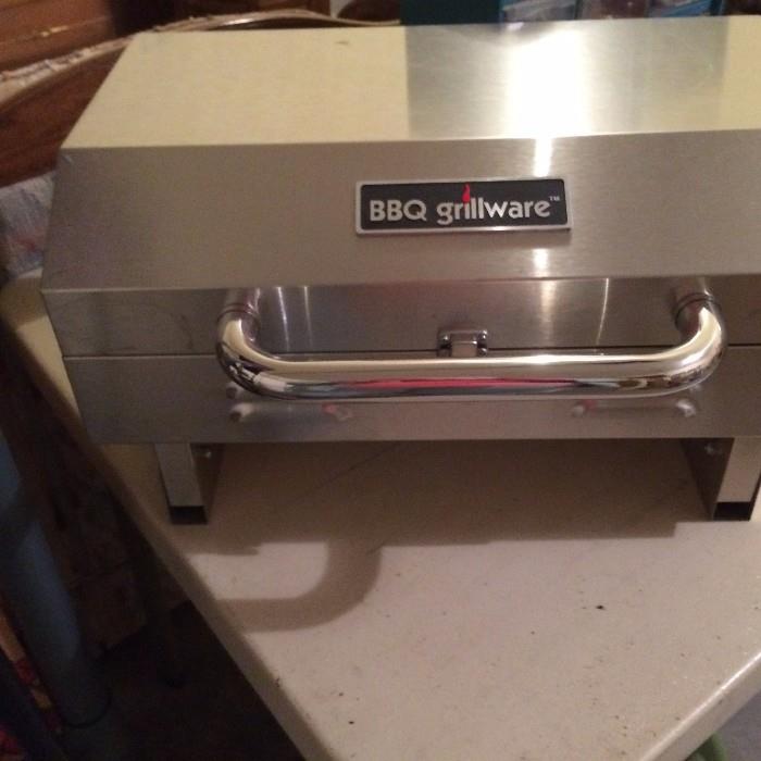 table top stainless steel BBQ gas grill