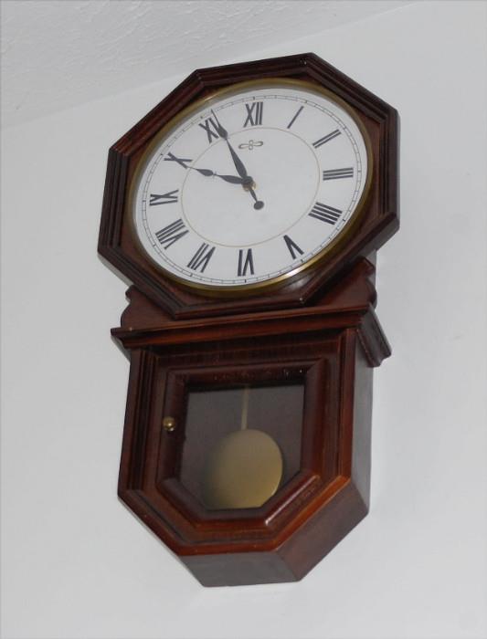 Modern Wall Clock in The Shape Of An Antique School Clock
